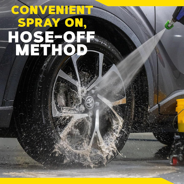 Meguiar's Hot Rims Foaming Wheel & Tire Cleaner, Powerful Brake Dust & Grime Remover, 20 Oz