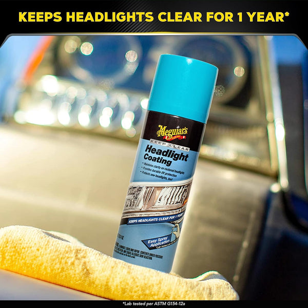 Meguiar's Keep Clear Headlight Coating, 4 oz, Easy Spray-On Formula with UV Protection to Maintain Like-New Clarity