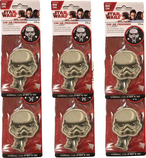 Star Wars Stormtrooper Car Accessories - Stormtrooper Air Freshener Wiggler (6-Pack)