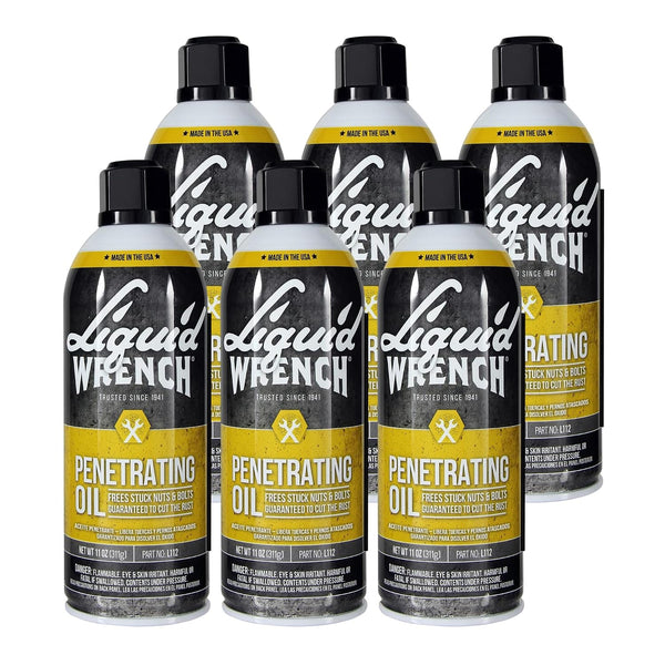 Liquid Wrench L112 Penetrating Oil Spray with CERFLON, Rust and Corrosion Penetrant for Stuck Nuts, Bolts, Locks and Hinges, 11 oz, 6 Packs