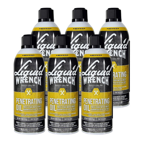 Liquid Wrench L112 Penetrating Oil Spray with CERFLON, Rust and Corrosion Penetrant for Stuck Nuts, Bolts, Locks and Hinges, 11 oz, 6 Packs