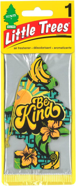 LITTLE TREES Car Air Freshener Hanging Tree Provides Long Lasting Scent for Auto & Home, Be Kind