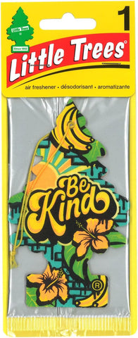 LITTLE TREES Car Air Freshener Hanging Tree Provides Long Lasting Scent for Auto & Home, Be Kind