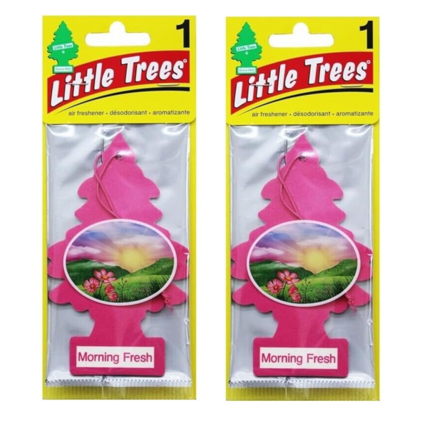 Little Trees Hanging Car Air Freshener, Morning Fresh, 2-Pack
