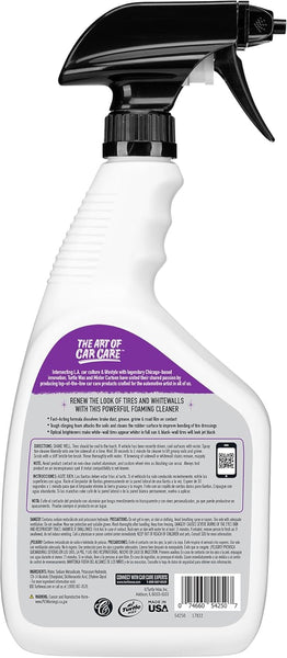 Turtle Wax X Mister Cartoon 54250 All Tire Clean and Prep, Cleans and Rejuvenates, Fast-Acting Formula, Jet Black Appearance, Brightens White Walls, Perfect for Cars, Trucks and Motorcycles, 32 oz.