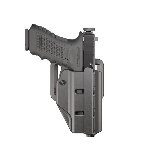 ORPAZ T41 Level 2 Universal Adjustable Holster, Magnetic + Mechanical Retention, Optics Ready OWB Polymer Duty Holster, Made in Israel Belt Loop