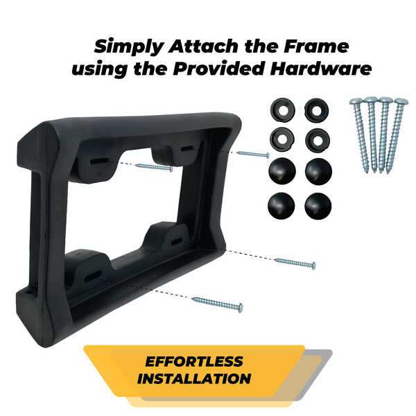 TrexNYC License Plate Bumper Guard - Front Bumper Guard - Front License Plate Bumper Guard, XL.