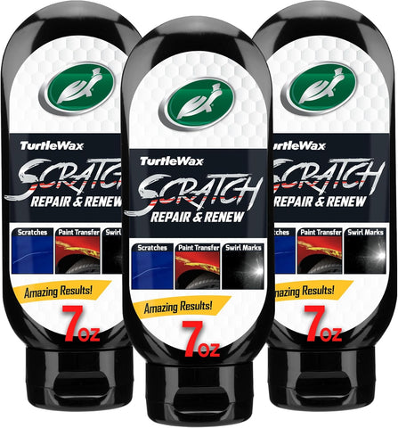 Turtle Wax Car Paint Scratch Repair & Renew 7 oz, 3 Pack