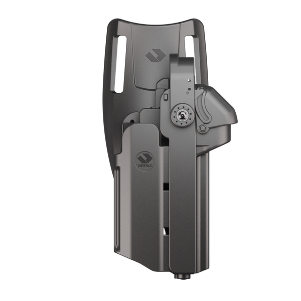 Orpaz T40 Pro G17 Duty Holster with Medium Light Holster w/ Magnetic Optic cover, Compatible with Glock 17 Pistol Holder with Laser Mounted Light and Optics with Low Ride