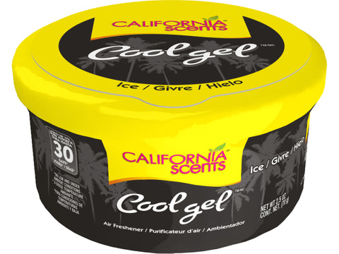 California Scents Cool Gel Ice Scent - The Car Air Freshener with Cool Gel Technology - Long-Lasting Odor Eliminator and Auto Air Freshener for Cars