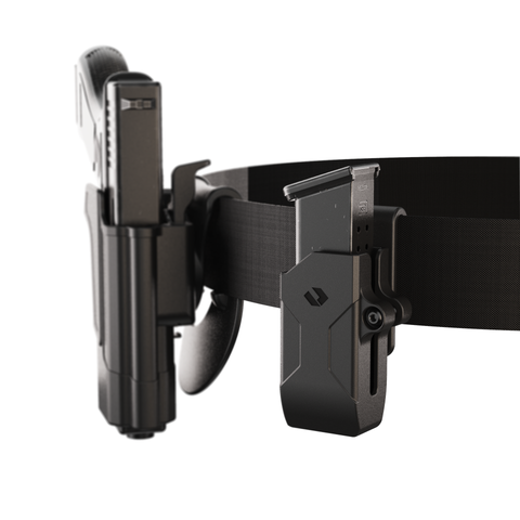 Orpaz Universal Pistol Magazine Pouch for 0.45 Caliber (Metal Only) Double Stack Magazine pouches (Belt Clip, Single Magazine)