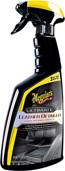 Meguiar's Ultimate Leather Detailer – Cleans, Conditions & Protects Car Leather, 16 oz