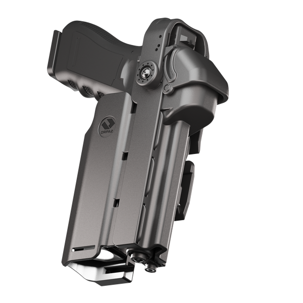 Orpaz T40 Pro G45 Duty Holster with Large Light Holster Compatible with Glock 45 Pistol Holder with Laser Mounted Light and Optics with Molle