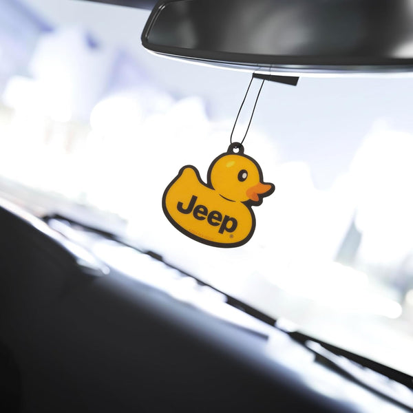 PlastiColor Paper Hanging Car Air Freshener 2-Pieces, Jeep Logo Rubber Duck, Vanilla