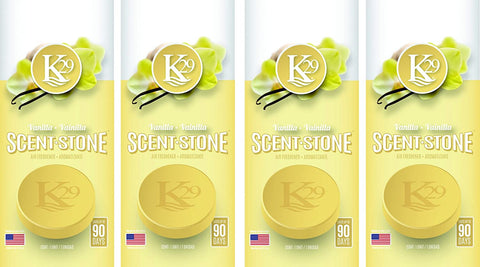 K29 Vanilla Stone Air Freshener, Environmentally Safe and Long-lasting Fragrance, 4 Packs