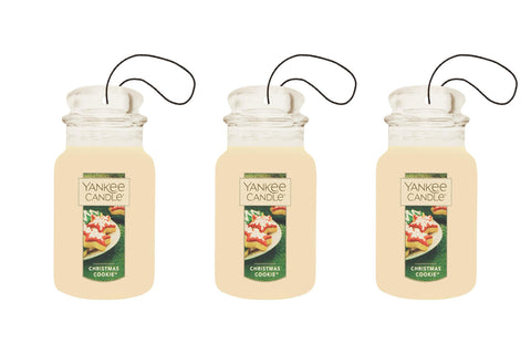 Yankee Candle Paper Car Jar, Christmas Cookie, 3 Packs