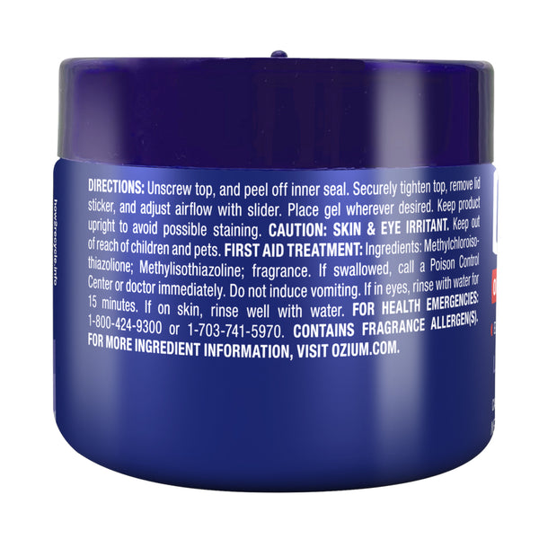 Ozium Odor Eliminating Gel Air Freshener 4.5 oz Linen for Home Car Office