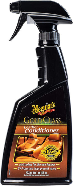 Meguiar's Gold Class Leather Conditioner – Premium Spray Protects & Nourishes Car Seats, Prevents Cracking & Fading