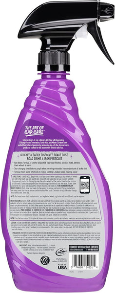 Turtle Wax X Mister Cartoon All Wheel Cleaner, Removes Surface Contaminants, Brake Dust and Rust, Safe for Paint and Wraps, Metal, and Glass, Low Odor Color Changing Formula, 23 oz