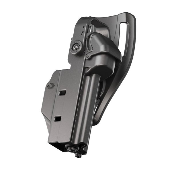 ORPAZ T41 PRO Universal Adjustable Holster, Level 3 Security, Hood Guard & Magnetic Retention, Optics Ready OWB Polymer Duty Holster, Made in Israel Low Ride
