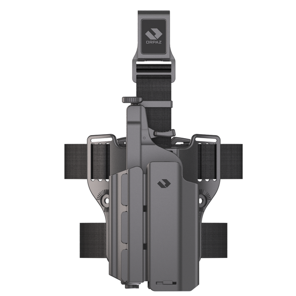 Orpaz G37 Light Bearing Holster Compatible with Glock 37 Holster with Light/Laser/Sight/Optics, Large Pistol Lights, Drop-Leg Attachment