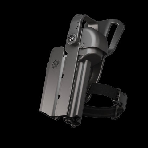 Orpaz T40 Light-Bearing Holster – Left Handed Universal OWB Tactical Holster, Level 2 & Level 3 Security, Compatible w/Most Pistol Lights, Optics-Ready, Adjustable, Fits Most Pistols Low-Ride Pro - Pro Magnetic Medium