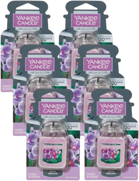 Yankee Candle Ultimate Air Freshener, Neutralizes Odors Up To 30 Days, Wild Orchid, 6 Packs