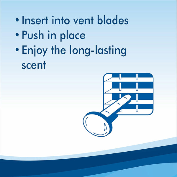 Refresh Your Car Odor Eliminating Auto Vent Stick Car and Home Air Freshener, Very Cherry Scent, 2 Packs