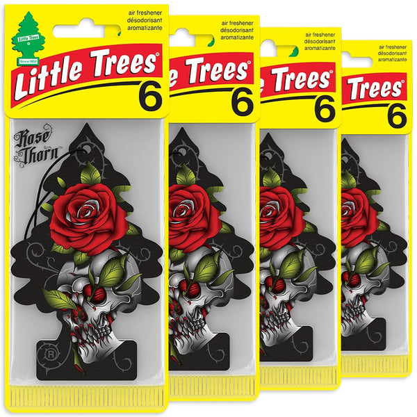 Little Trees Car Air Freshener 24-Pack (Rose Thorn)