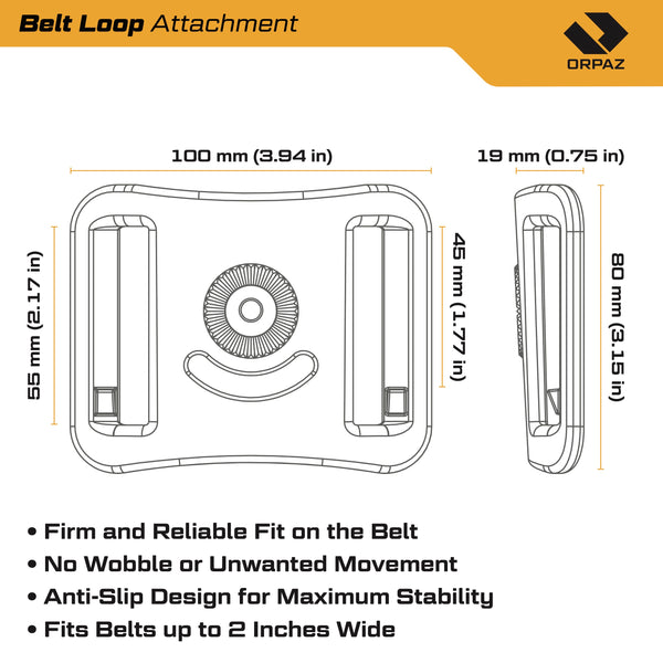 Orpaz T40 Light-Bearing Holster – Left Handed Universal OWB Tactical Holster, Level 2 & Level 3 Security, Compatible w/Most Pistol Lights, Optics-Ready, Adjustable, Fits Most Pistols Belt-Loop Pro Medium