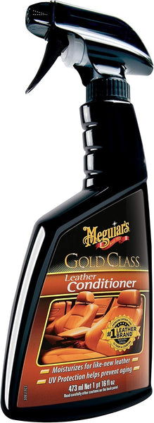 Meguiar's Gold Class Leather Conditioner – Premium Spray Protects & Nourishes Car Seats, Prevents Cracking & Fading