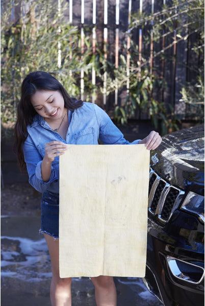 Armor All PVA Synthetic Chamois, Chamois Cloth for Car Cleaning, for Cars, Trucks and Motorcycles