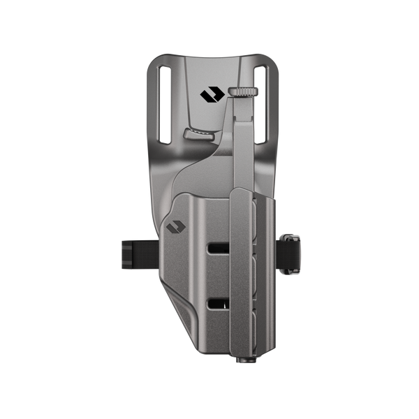 ORPAZ T41 Level 2 Universal Adjustable Holster, Magnetic + Mechanical Retention, Optics Ready OWB Polymer Duty Holster, Made in Israel Low Ride Pro