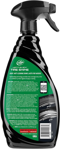 Turtle Wax Wet'n Black Ultra Wet Tire Shine, 23 oz Trigger Spray (T-217RA)