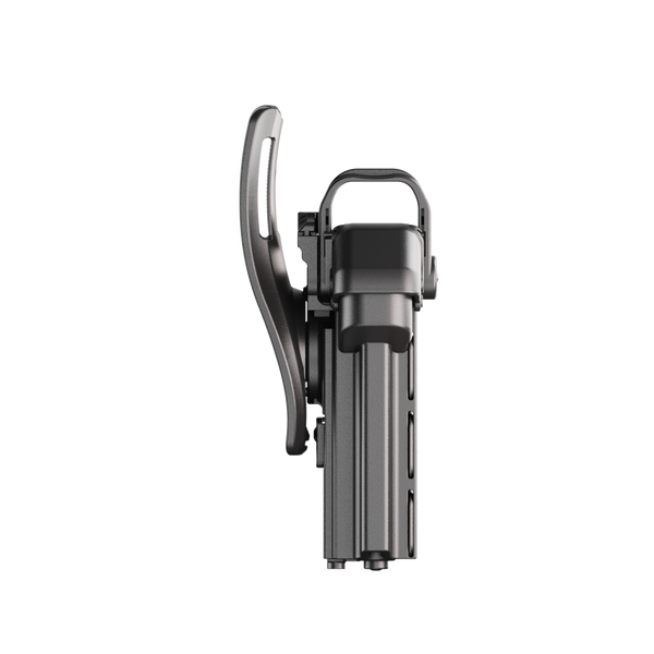 ORPAZ T41 PRO Universal Adjustable Left Handed Holster, Level 3 Security, Hood Guard & Magnetic Retention, Optics Ready OWB Polymer Duty Holster, Made in Israel Low Ride
