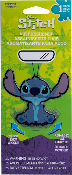 PlastiColor Hanging Car Air Freshener, WIGGLE Air Freshener, Stitch