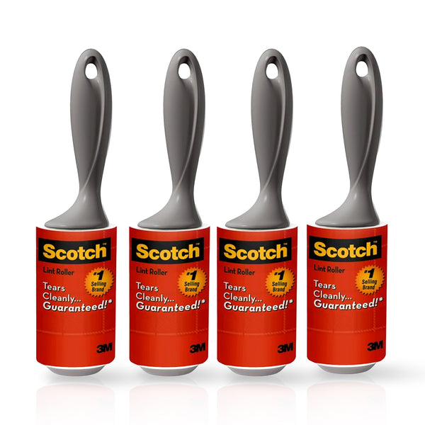 Scotch Lint Roller 56 Sheets (10.1 cm x 8.96 m), 4 Pack