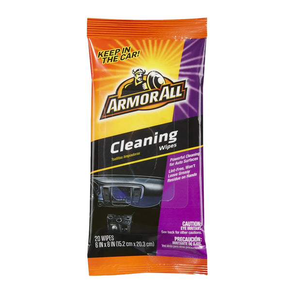 Armor All Cleaning Wipes in a Pouch, 20 Count - Car Interior Cleaner: Ultimate Car Wipes and Interior Care Products