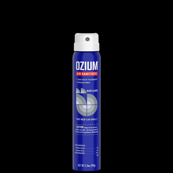 Ozium Cigarette Smoke Air Sanitizer Eliminates Smoke Smell, Aerosol Sanitizing Spray, New Car 3.5oz
