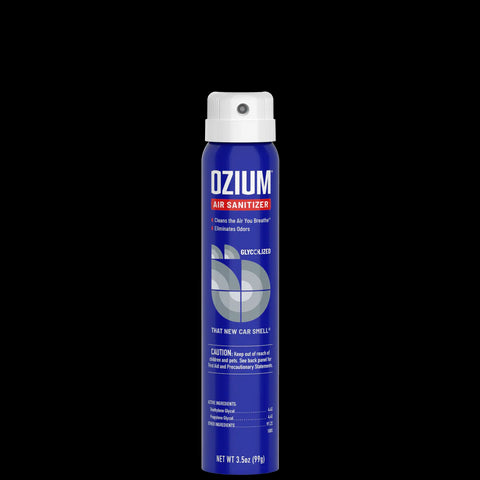Ozium Cigarette Smoke Air Sanitizer Eliminates Smoke Smell, Aerosol Sanitizing Spray, New Car 3.5oz