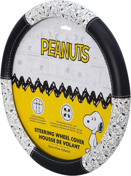 Plasticolor Peanuts Snoopy Expressions Steering Wheel Cover