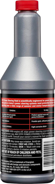 STP Power Steering Fluid, 12 FL OZ, Protects Against Wear and Pump Breakdown, All Power Steering Units