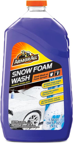 Armor All Snow Foam Wash by Armor All, Foaming Car Wash Soap Concentrate for Cars, Trucks and Motorcycles, 50 Fl Oz