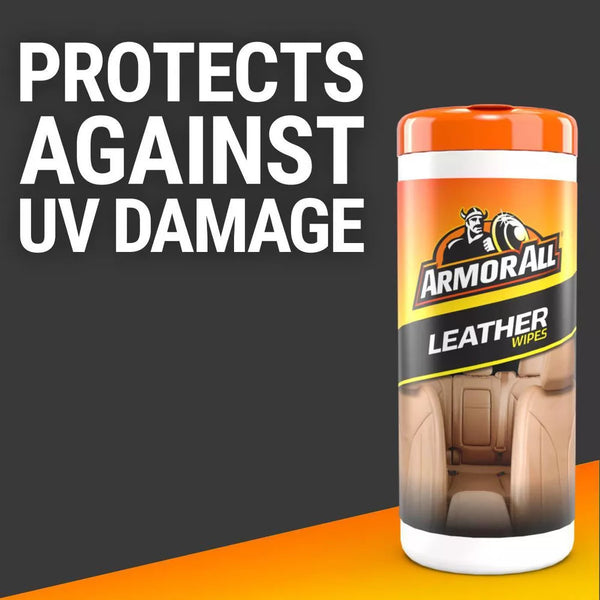Armor All Leather Cleaning Wipes Auto Home & Office Renew & Revive Leather’s Natural Beauty 30 Wipes