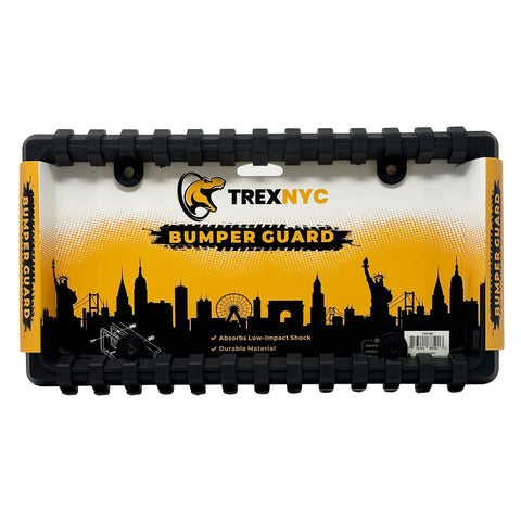 TrexNYC License Plate Bumper Guard - Front Bumper Guard - Front License Plate Bumper Guard.