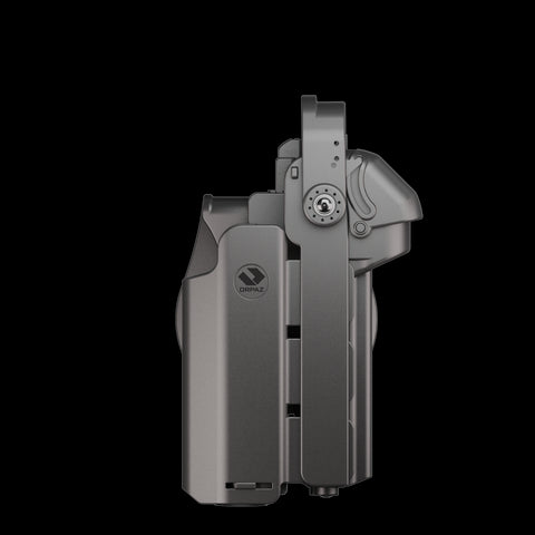 Orpaz T40 Pro Springfield XD Duty Holster with Large Light Holster w/ Magnetic Optic cover, Compatible with Springfield XD Pistol Holder with Laser Mounted Light and Optics with Paddle