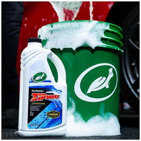 Turtle Wax Liquid Car Wash and Wax, Easy and Quick Zip Wax T-79, 64 oz.