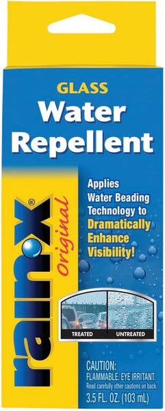 Rain-X Car Glass Water Repellent Repels Rain Sleet Snow Improves Wet Weather Driving Visibility 3.5oz, 2 Packs