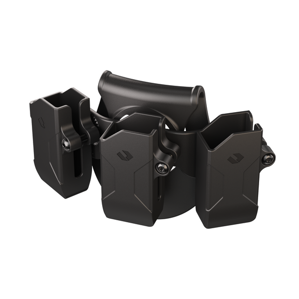 Orpaz Universal Pistol Magazine Pouch for 0.45 Caliber (Metal Only) Double Stack Magazine pouches (Paddle, Triple Magazine)