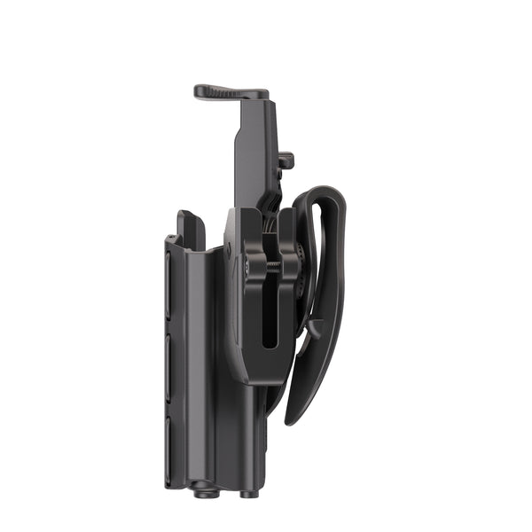 Orpaz G19 Light Bearing Holster Compatible with Glock 19 Holster with Light/Laser/Sight/Optics (Medium Pistol Lights, Paddle & Glock 19 Magazine Holder)